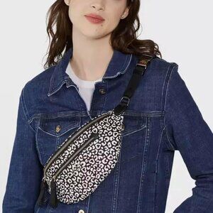 Kate Spade Chelsea Leopard Heart Belt Bag Fanny Pack KF339 NWT $249 Fast Ship!